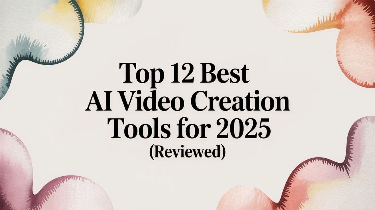 Top 12 Best AI Video Creation Tools for 2025 (Reviewed)
