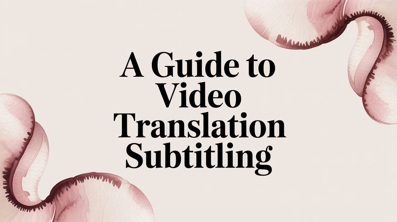 A Guide to Video Translation Subtitling