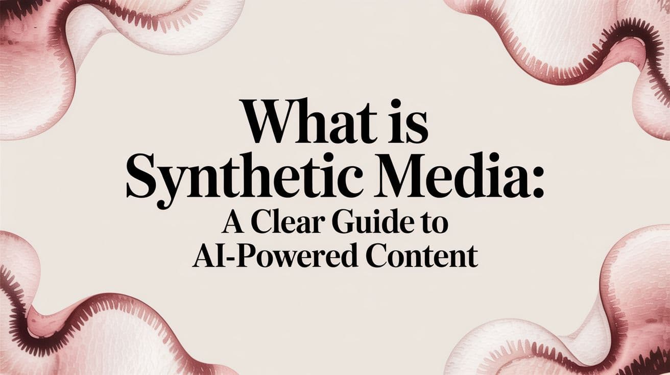 what is synthetic media: a clear guide to ai-powered content